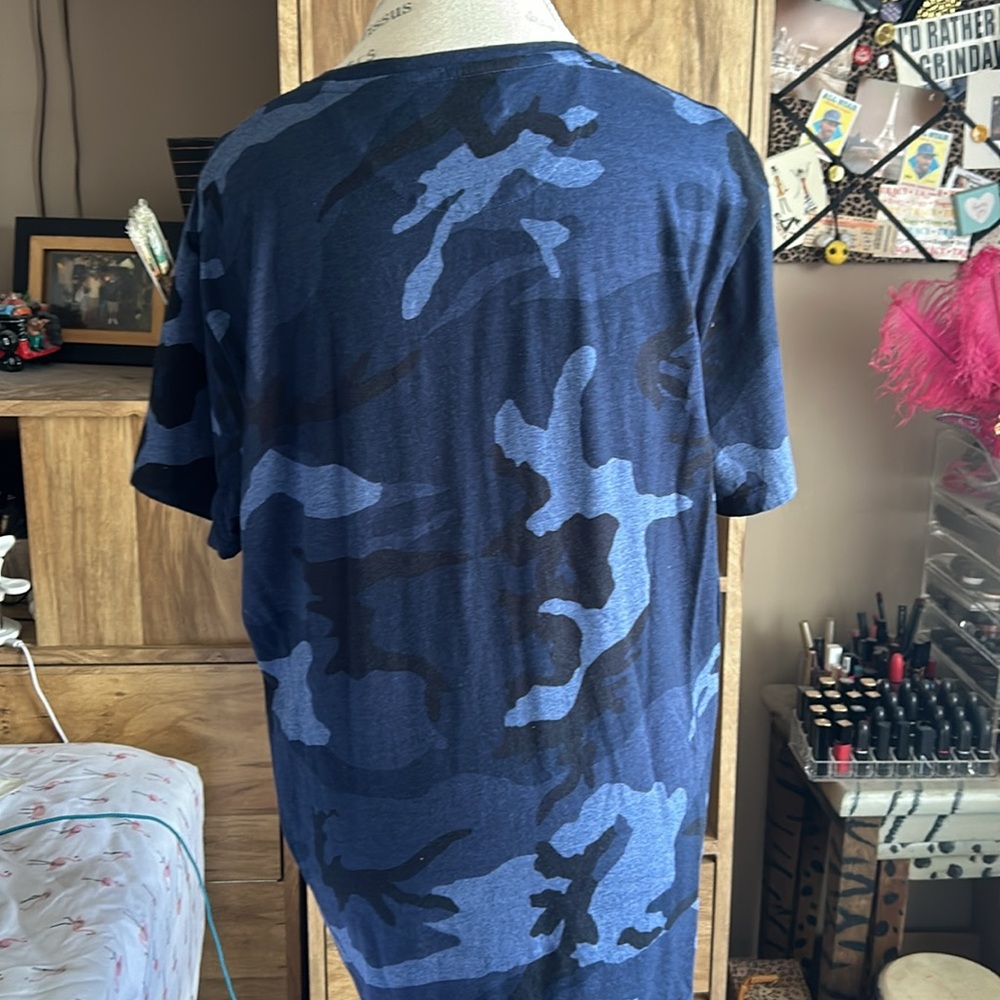 Polo Ralph Lauren Blue Camo Pocket Tee - Large - Picture 4 of 6